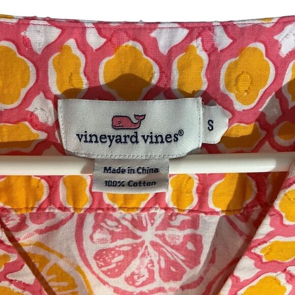 Vineyard Vines Citrus Tunic, S. 100% Cotton. Dress Beach Cover Up. Summer! - Picture 3 of 11